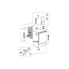 Indesit Refrigerador Encastre INBUL021 Acero Technical drawing