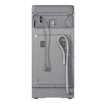 Whirlpool Maşină de spălat rufe Independent TDLRS 7232BS EU Silver Încărcare Verticală D Back / Lateral