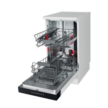 Whirlpool Mosogatógép Szabadonálló WSFO 3B23 P Szabadonálló E Perspective open