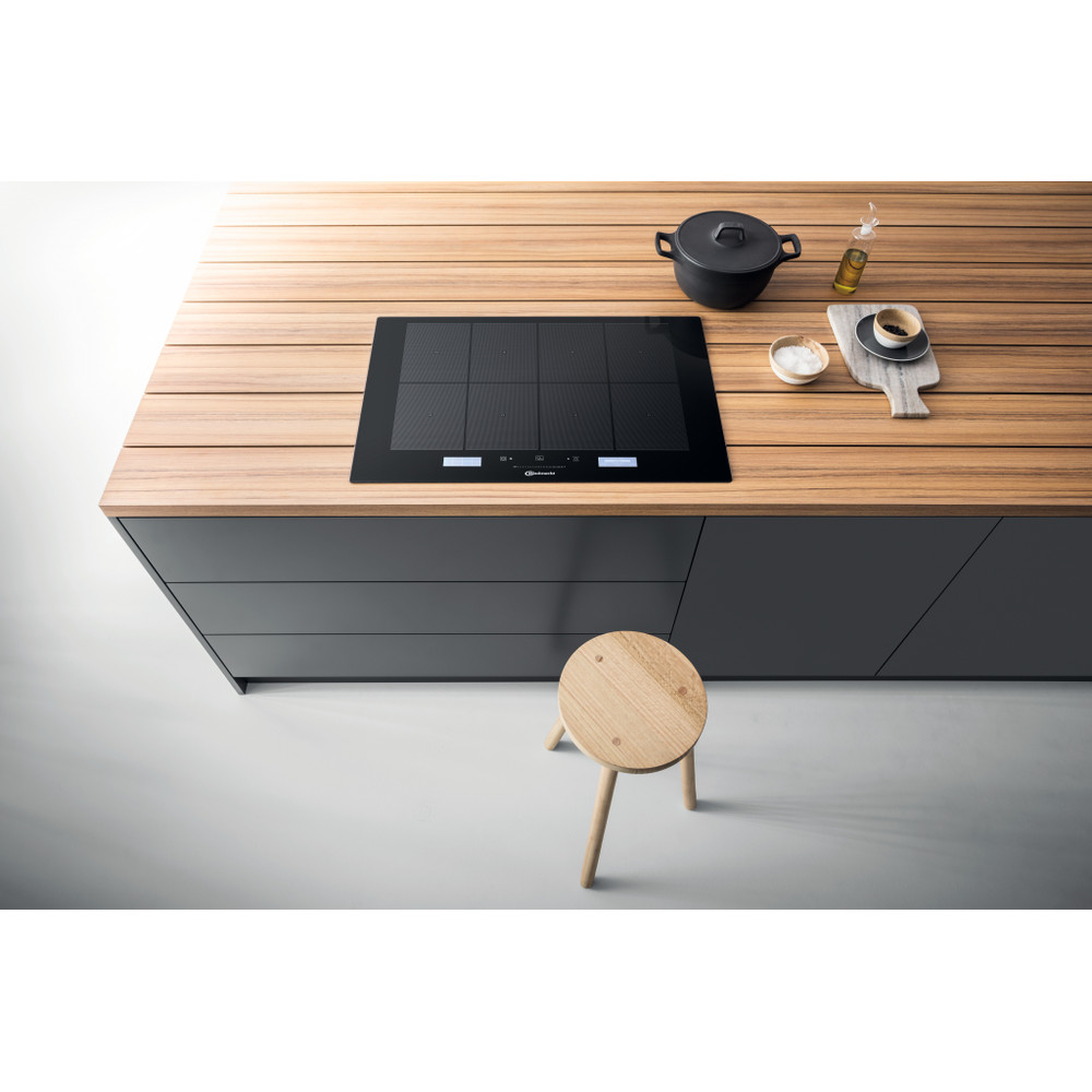 Bauknecht Table de cuisson CTAC 8780AFS NE Noir Induction vitroceramic Lifestyle frontal top down