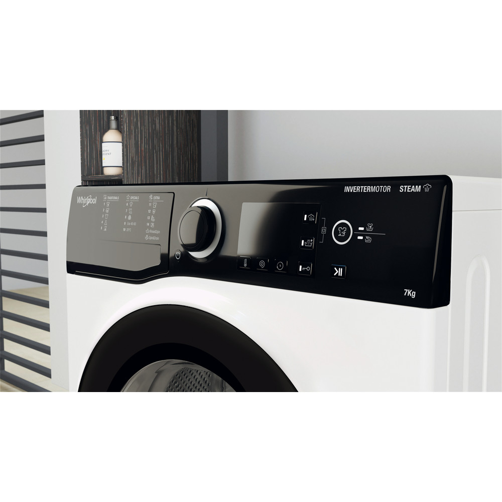 Whirlpool Maşină de spălat rufe Independent WRSB 7259 BB EU Alb Încărcare frontală B Lifestyle control panel