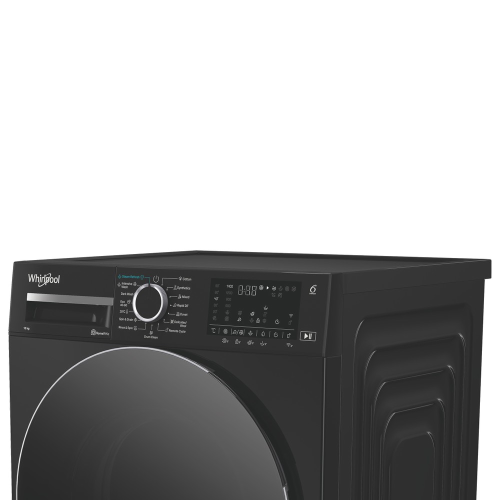Whirlpool Maşină de spălat rufe Independent WAM 09BBC EE Negru Încărcare frontală A Lifestyle control panel
