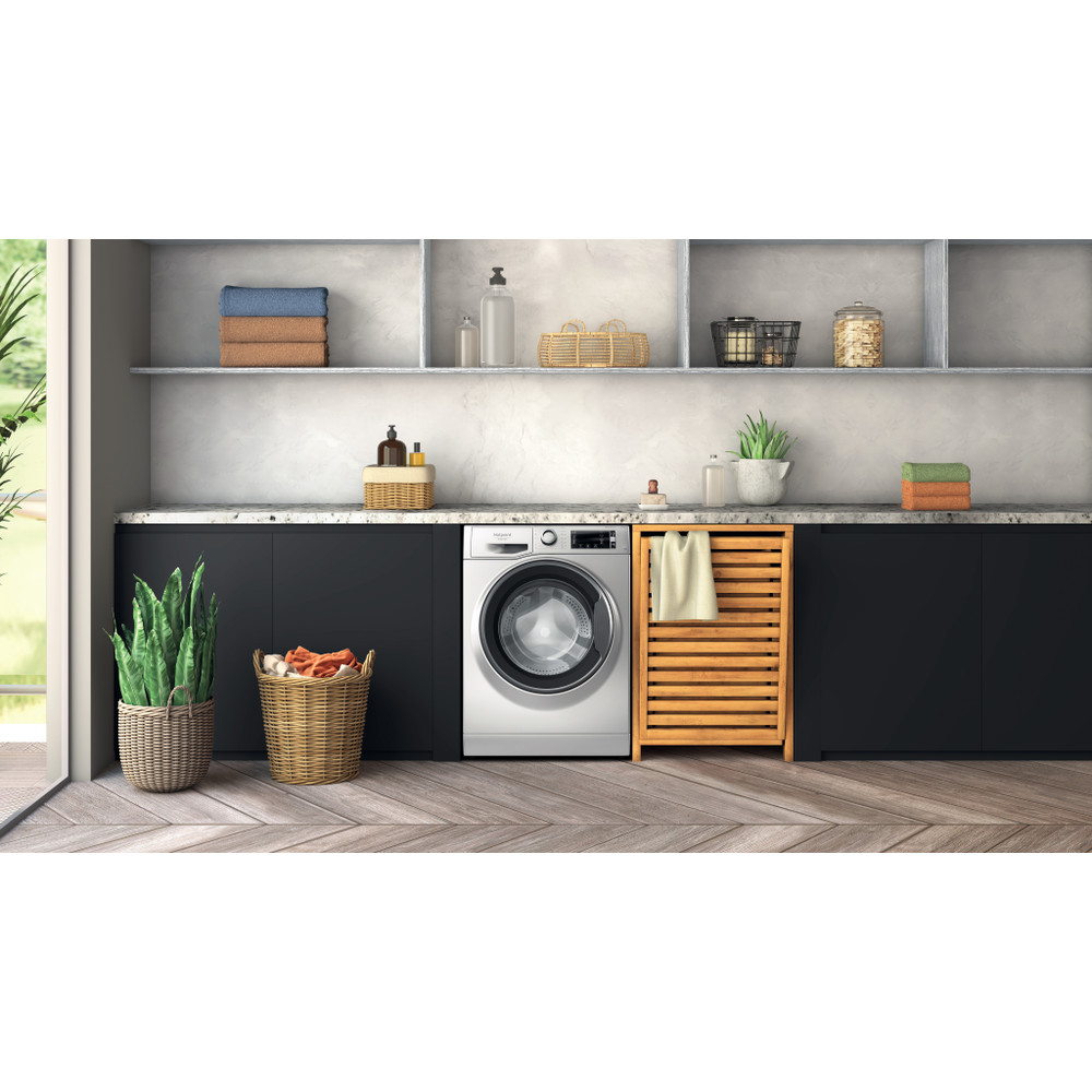 Hotpoint_Ariston Перална машина Свободностоящ NLCD 948 SS A EU N Сребристо Предно зареждане A Lifestyle frontal