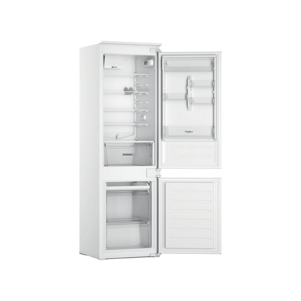 Whirlpool Combinación de frigorífico / congelador Encastre WHC18D011B1 Blanco 2 doors Perspective open