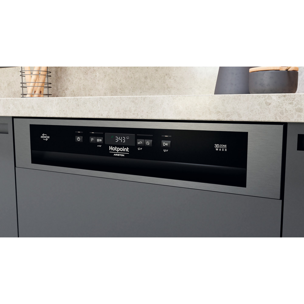 Hotpoint_Ariston Lave-vaisselle Encastrable HA3PB14BN7A0X Semi encastrable B Lifestyle control panel
