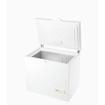 Indesit Congelador Livre Instalação OS 2A 250 Branco Perspective open