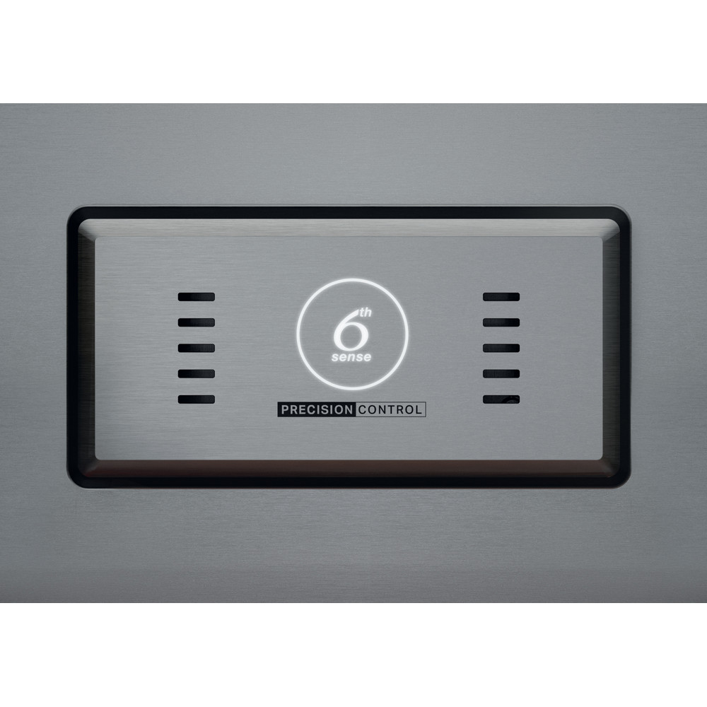 Whirlpool Side-by-Side Szabadonálló WQ9I FO1BX Black Steel Control panel