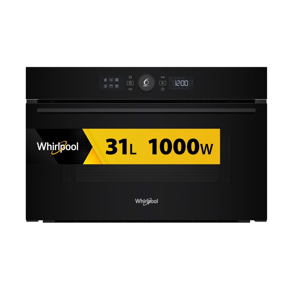 Whirlpool Mikrobølgeovn Integrert WMD54MB Svart Elektronisk 31 Mikro + grillfunksjon 1000 Frontal