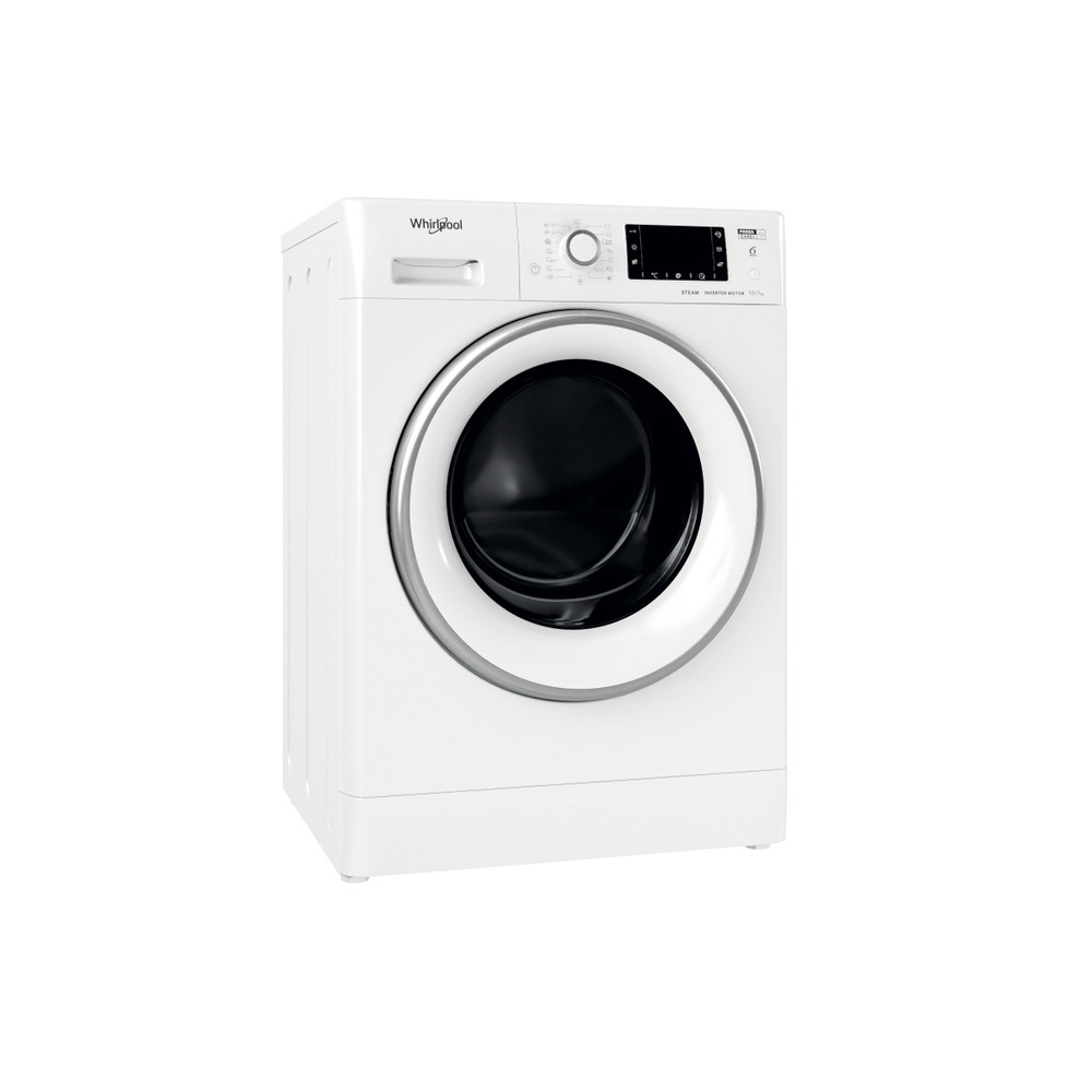 Whirlpool Lavadora secadora Libre instalación FWDD 1071682 WSV EU N Blanco Cargador frontal Perspective