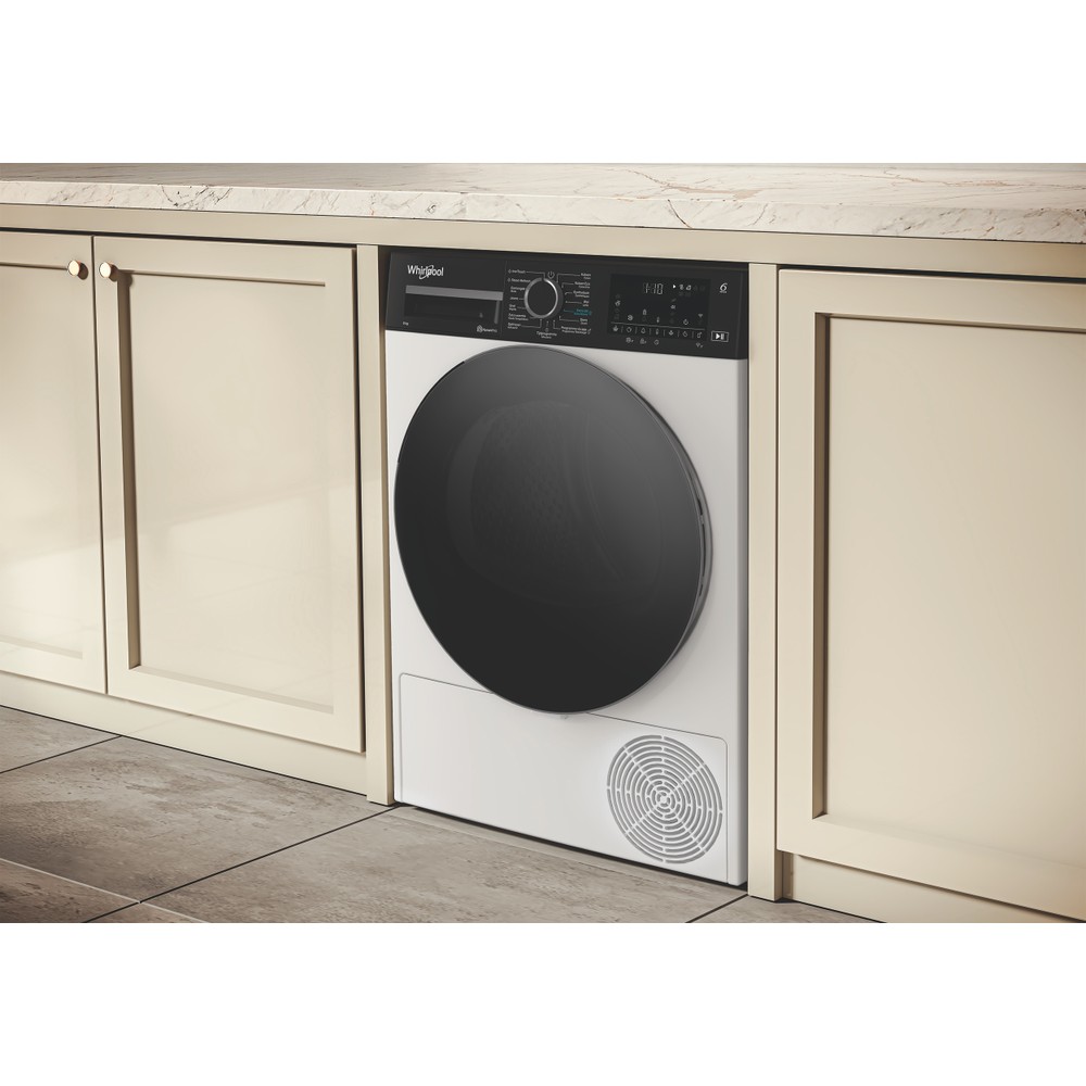 Whirlpool Droger C WD1 96M WBS BE Wit Lifestyle perspective