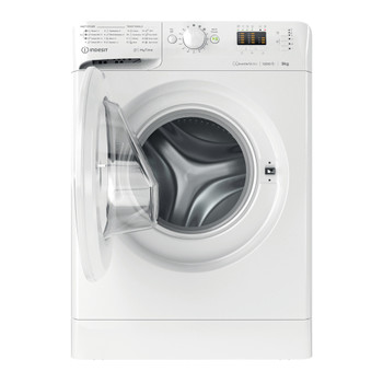 Indesit Перална машина Свободностоящи MTWA 91284 W EE Бял Предно зареждане C Frontal open