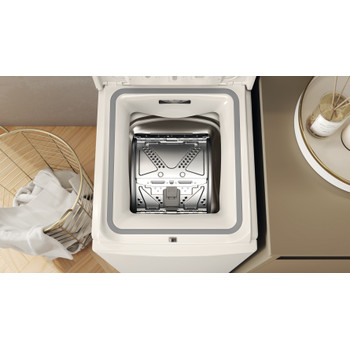 Whirlpool Pračka Volně stojící TDLRB 55140S CS/N Bílá Vrchem plněná C Drum