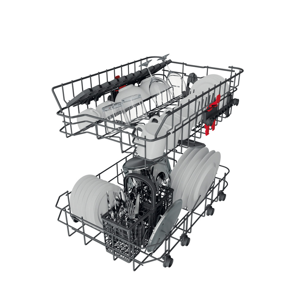 Whirlpool Dishwasher Freestanding WSFE 2B19 X UK N Freestanding F Technical Translucent