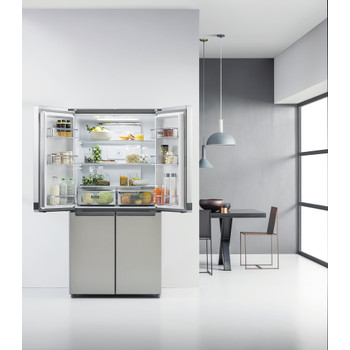 Whirlpool Side-by-Side Samostojeći WQ9 E1L Inox Lifestyle frontal open