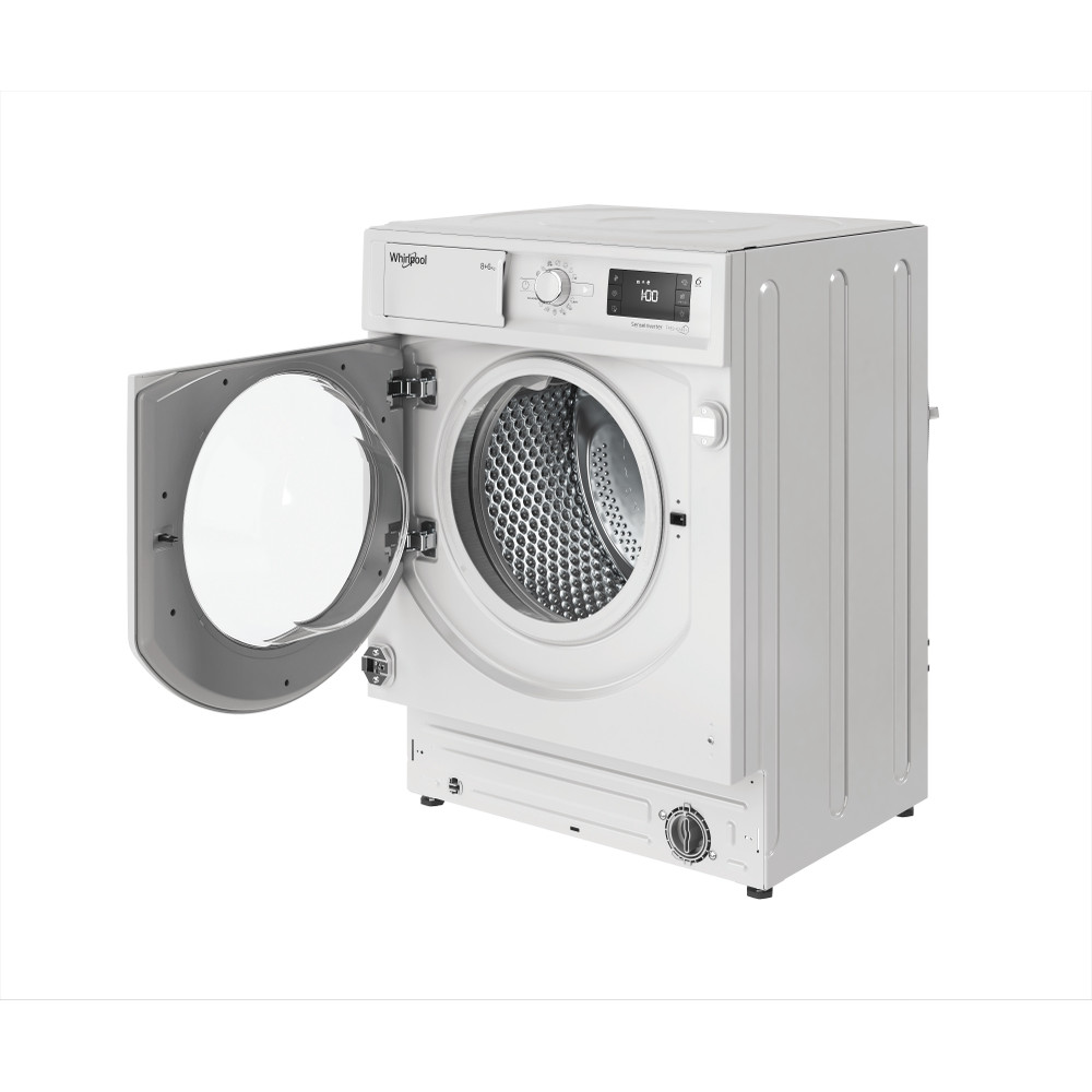 Whirlpool Lavadora secadora Encastre BI WDWG 861485 EU Blanco Cargador frontal Perspective open