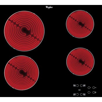 Whirlpool Ploča za kuhanje AKT 8090/NE Crna Radiant vitroceramic Frontal