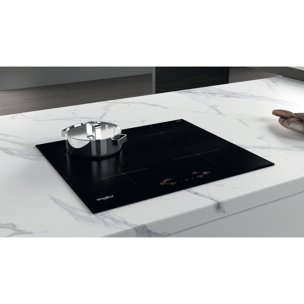 Whirlpool Kookplaat WS Q2760 BF Zwart Induction vitroceramic Lifestyle perspective