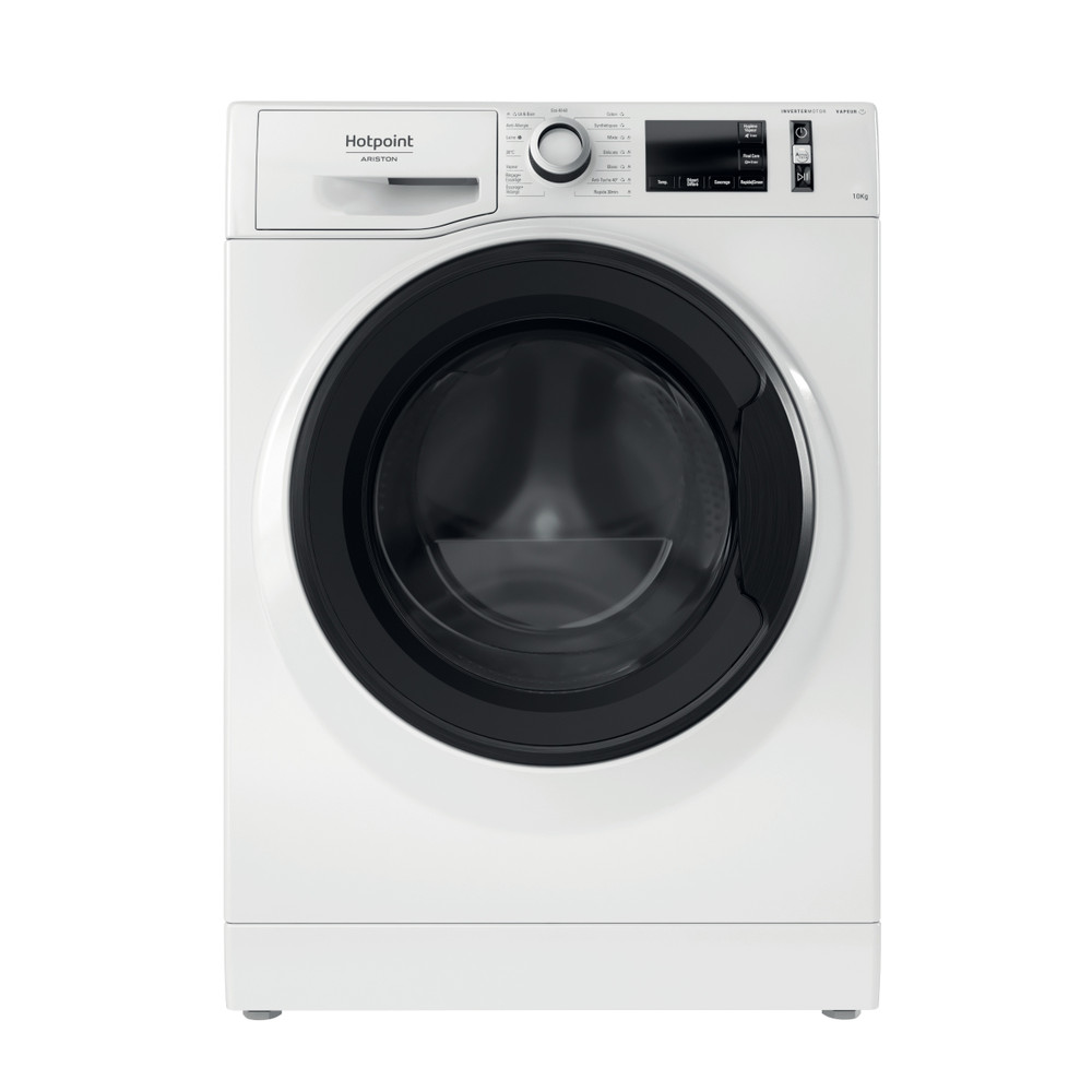 Hotpoint_Ariston Lave-linge Pose-libre NAM111044WMFR N Blanc Lave-linge frontal B Frontal
