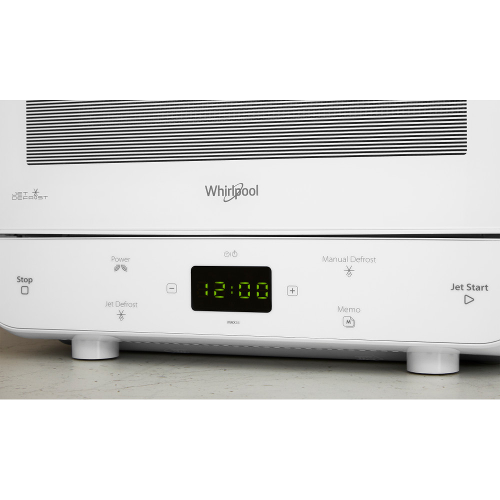 Whirlpool Mikrobølgeovn Frittstående MAX 34 FW Hvit Elektronisk 13 Kun mikro 700 Lifestyle control panel