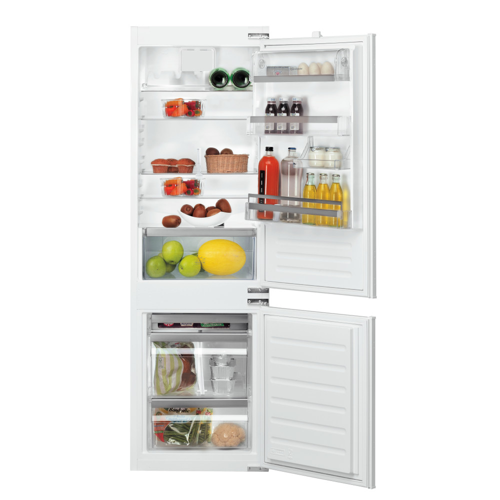 Bauknecht Réfrigérateur combiné Appareil encastrable KGIP 28802 Blanc 2 portes Frontal open