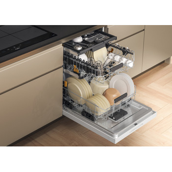 Whirlpool Oppvaskmaskin Frittstående W7U HP33 Under benk D Lifestyle perspective open