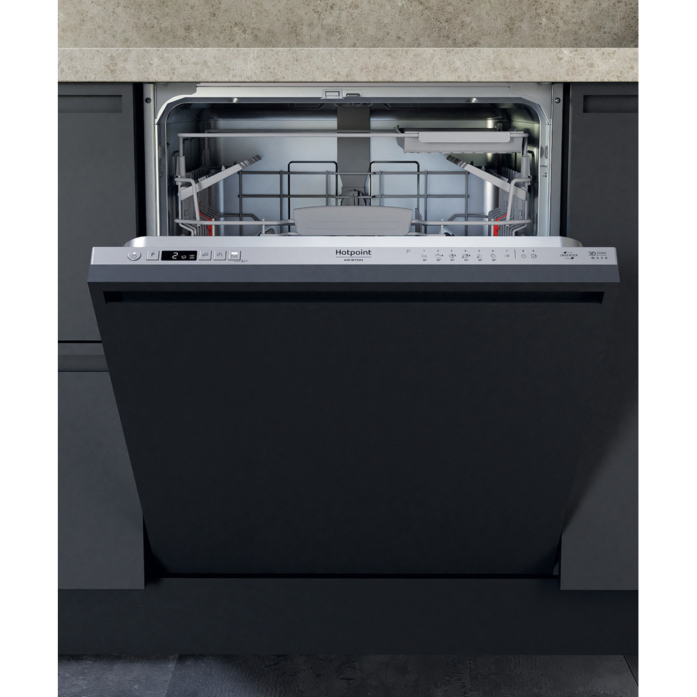 Hotpoint_Ariston Zmywarka Zabudowa HIC 3C41 CW W pełni zintegrowany C Frontal
