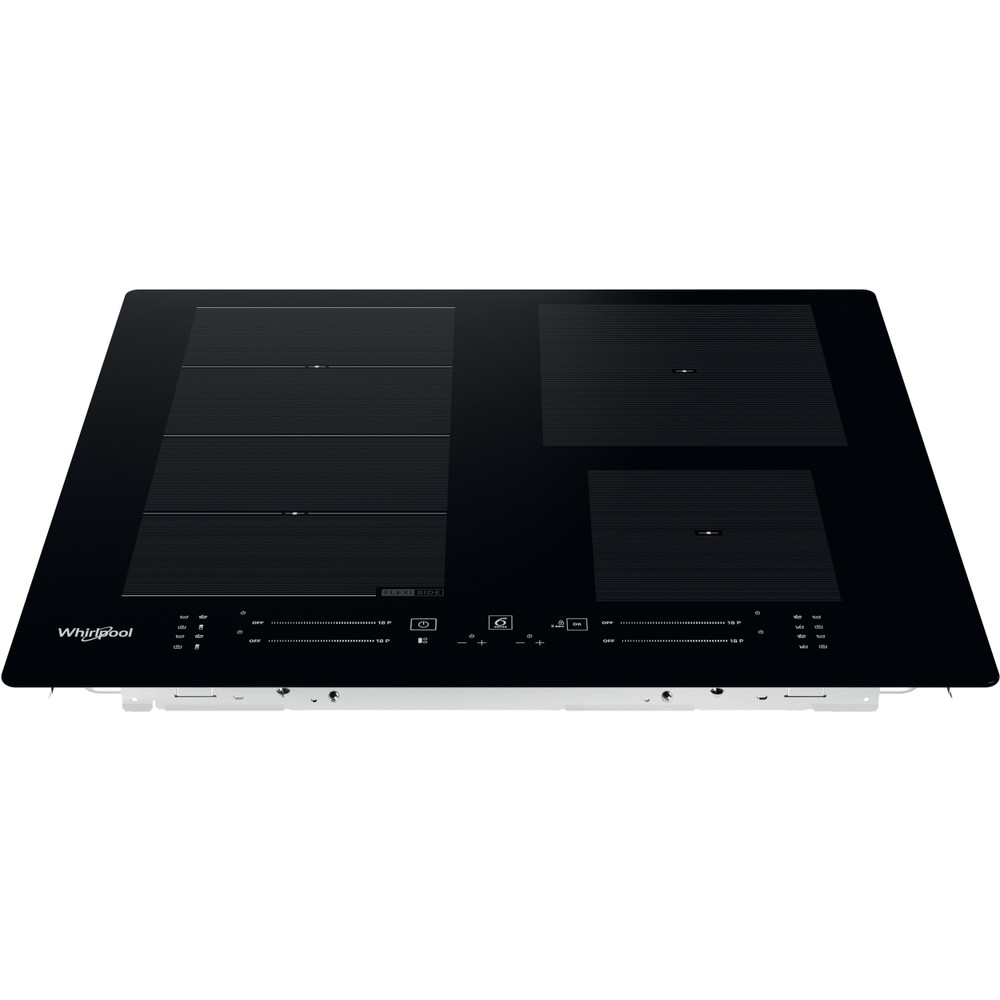 Whirlpool Table de cuisson WF S0160 NE Noir Induction vitroceramic Frontal top down