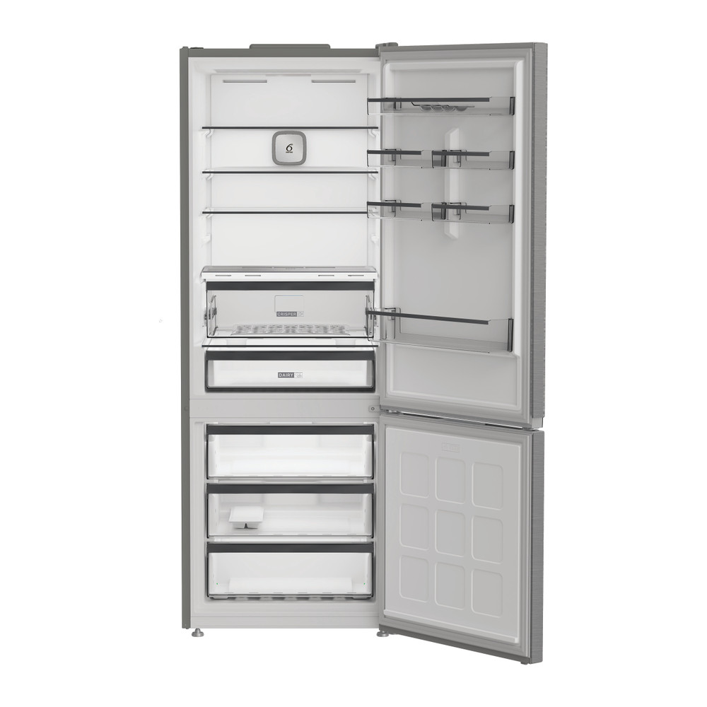 Whirlpool Kombinovaná chladnička s mrazničkou Voľne stojace WHK2 6493 X5E New Silver – ARC 1035 2 doors Perspective open