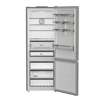 Whirlpool Kombinovaná chladnička s mrazničkou Voľne stojace WHK2 6493 X5E New Silver – ARC 1035 2 doors Perspective open
