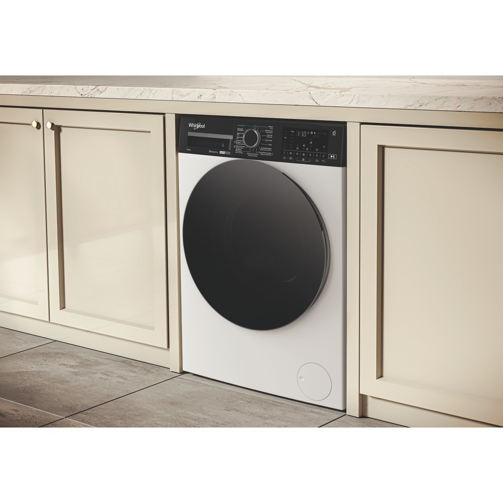 Whirlpool Wasdroger Vrijstaand WPD 0649W ADS BE Wit Voorlader Lifestyle perspective
