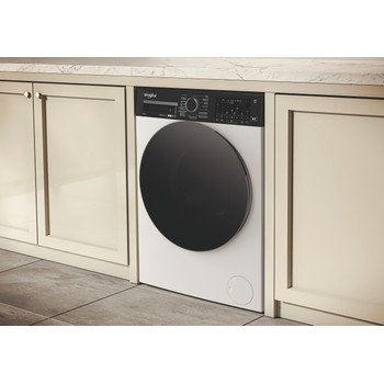 Whirlpool Lavante-séchante Pose-libre WPD 0649W ADS BE Blanc Frontal Lifestyle perspective
