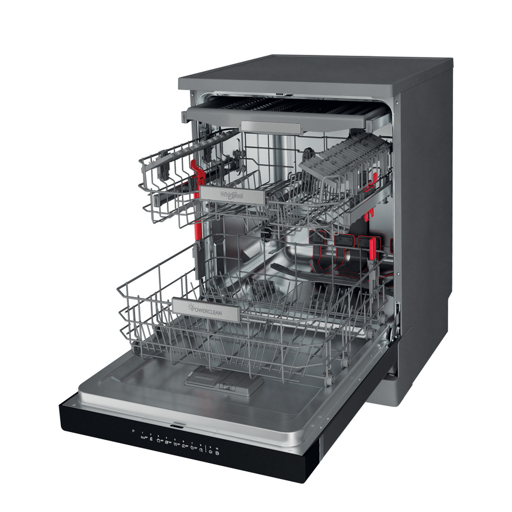 Whirlpool Myčka nádobí Volně stojící WFO 3T133 PF X Volně stojící D Perspective open