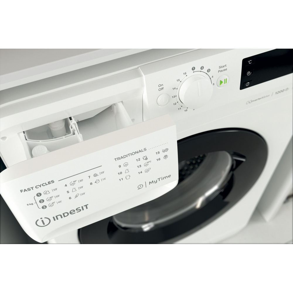Indesit Стиральная машина Отдельно стоящий OMTWE 81283 WK EU Белый Front loader A+++ Drawer