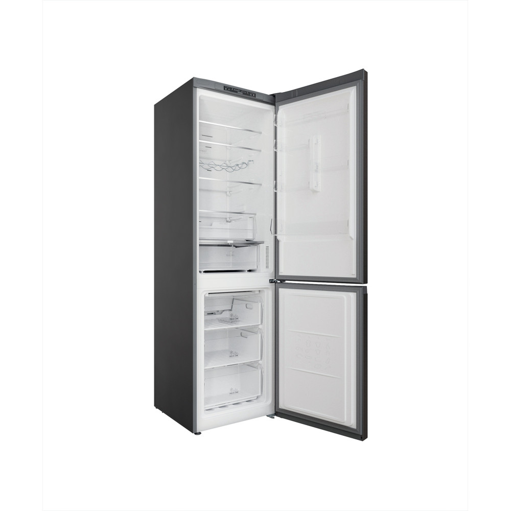 Hotpoint_Ariston Combinados Livre Instalação HAFC9 TA33SX Saturn Steel 2 doors Perspective open