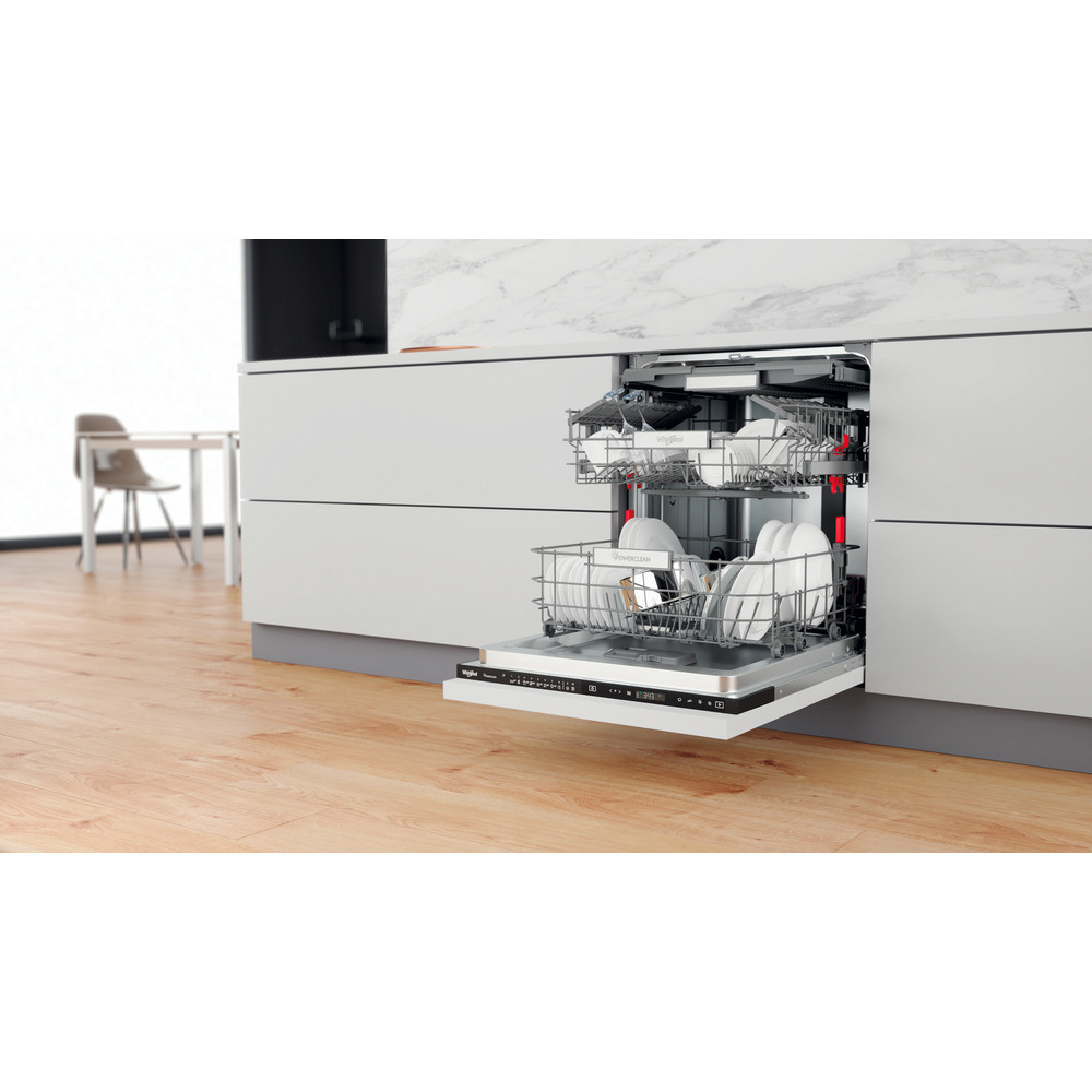 Whirlpool Mosogatógép Beépíthető WIP 4O33N PLE S Full-integrated D Lifestyle perspective open