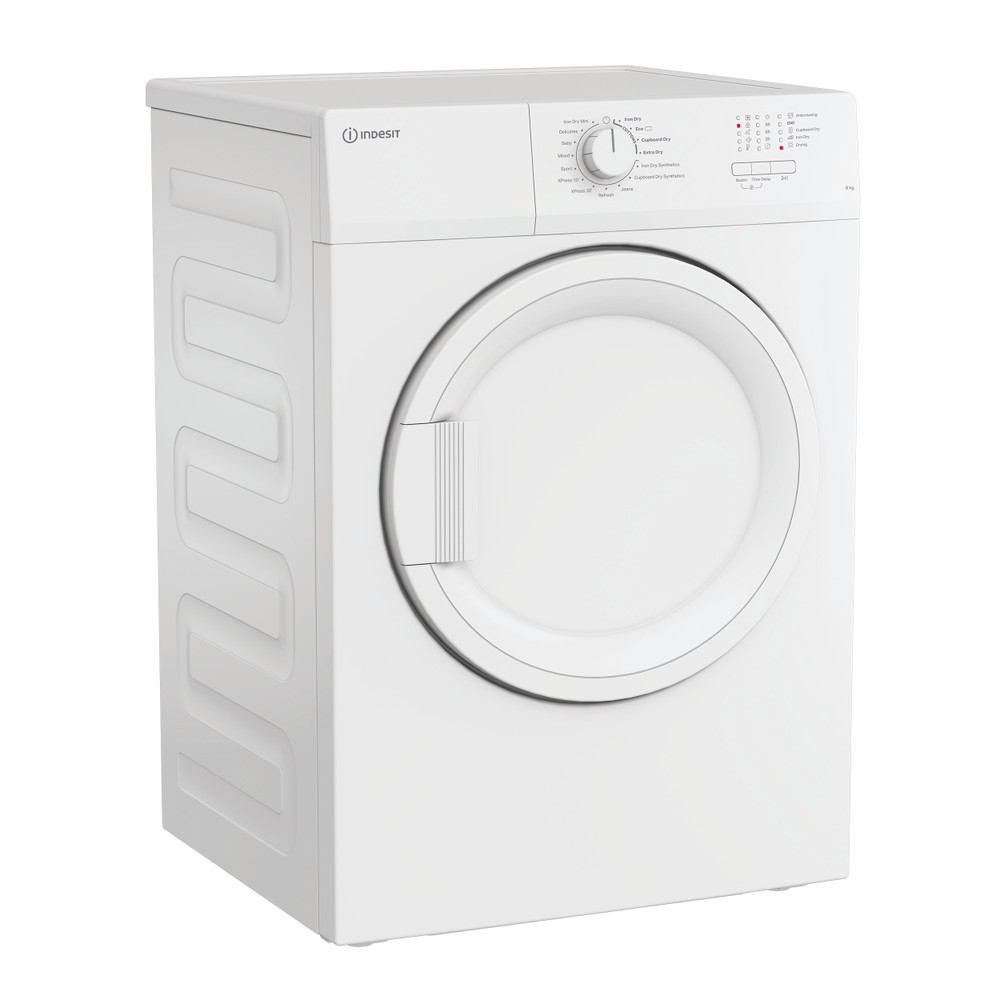 Indesit Dryer C  YD A81 WWGL UK White Perspective