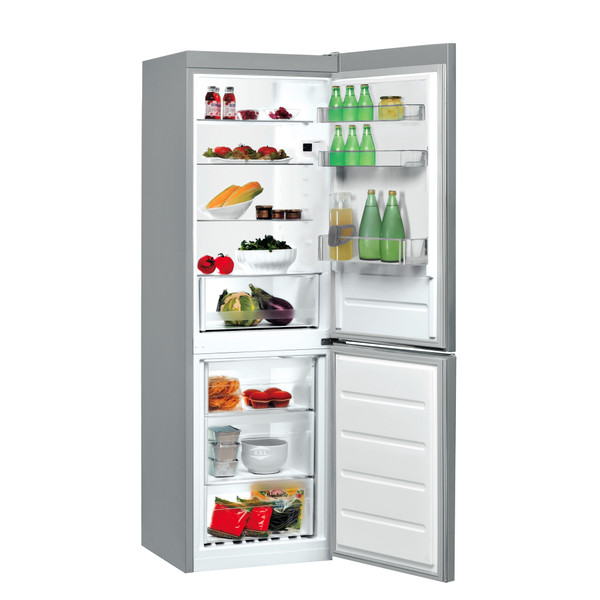 Indesit Холодильник с морозильной камерой Отдельно стоящий LI7 SN1E X Inox 2 doors Perspective open