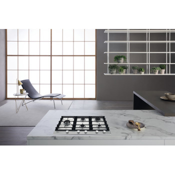 Whirlpool Hob GMWL 958/IXL Inox Ixelium Gas Lifestyle frontal top down