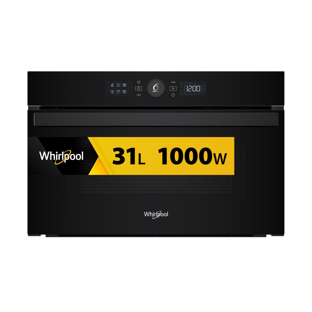 Whirlpool Mikrovlnná trouba Vestavné WMD44MB Černá Elektronické 31 Mikrovlny + Gril 1000 Frontal
