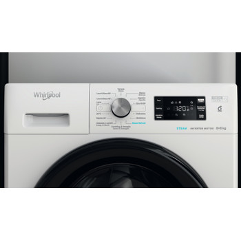Whirlpool Lavadora secadora Libre instalación FFWDB 864369 BV SPT Blanco Cargador frontal Lifestyle control panel