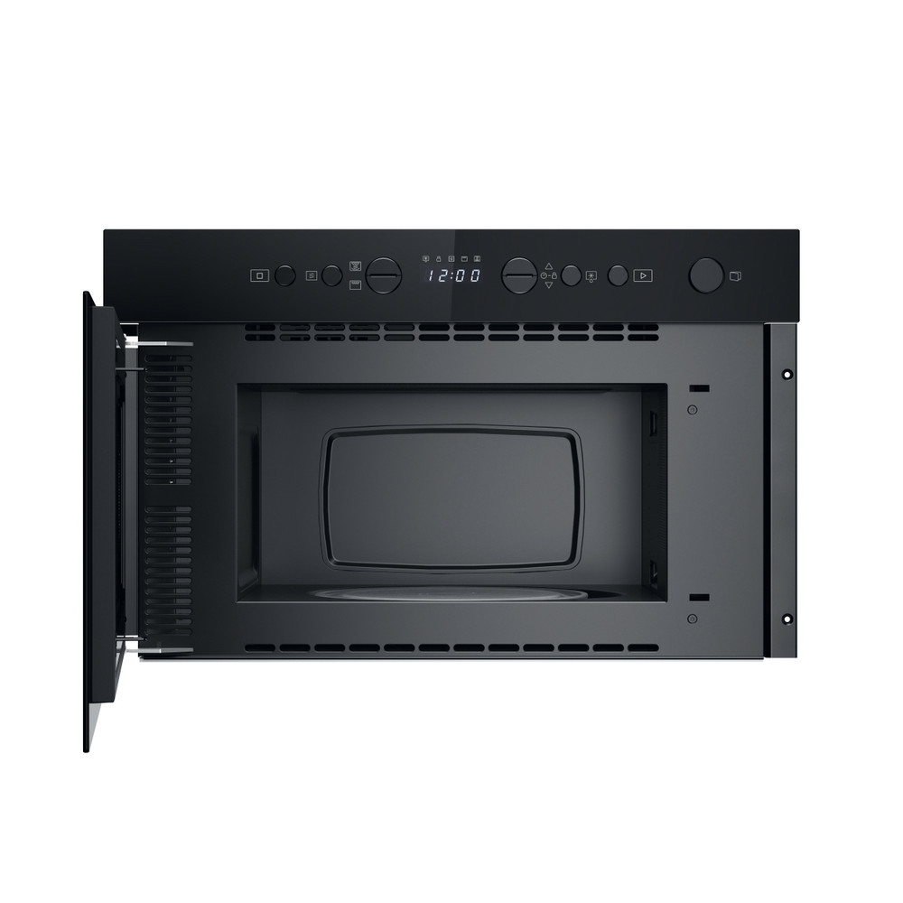 Whirlpool Micro-ondas Encastre WMN14BB Preto Eletrónico 22 MO + Função Grill 750 Frontal open