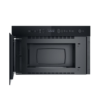 Whirlpool Micro-ondas Encastre WMN14BB Preto Eletrónico 22 MO + Função Grill 750 Frontal open
