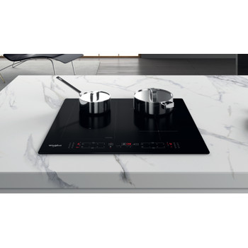 Whirlpool Plită WL B8160 NE Negru Induction vitroceramic Lifestyle frontal top down