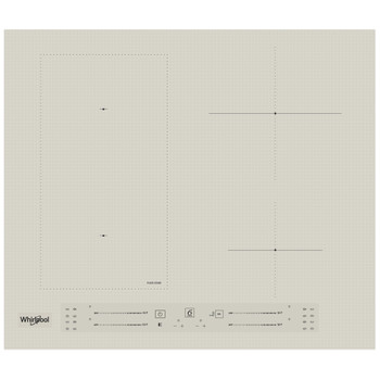 Whirlpool Варильна поверхня WL S2760 BF/S Сріблястий світанок Induction vitroceramic Frontal