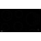 Whirlpool HOB AKT 9020 B Black Radiant vitroceramic Frontal