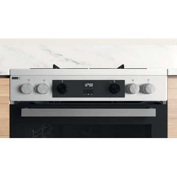 Whirlpool Плита WS68G8CHW/E/1 Білий Газова Control panel