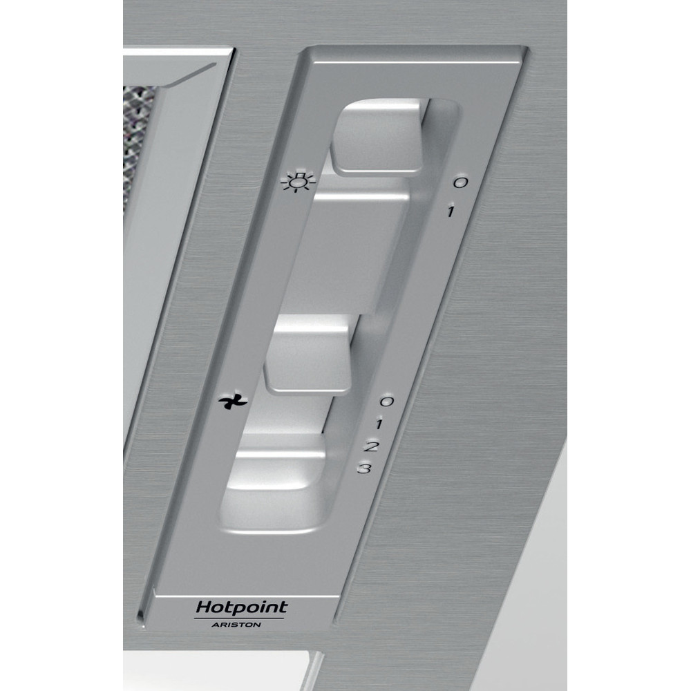 Hotpoint_Ariston Exaustor Encastre HCT 64 F L SS Inox Encastre Mecânico Control panel