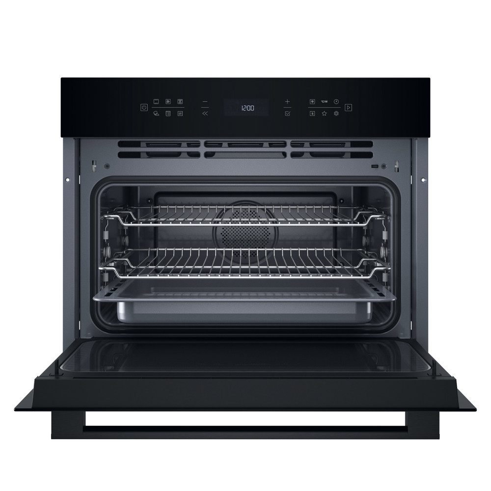 Hotpoint Microwave Built-in HCW7O7HTSBUK Black Electronic 53 MW-Combi 950 Frontal open