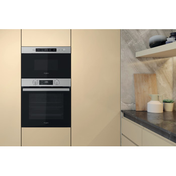 Whirlpool Mikrohullámú sütő Beépíthető MBNA920X Rozsdamentes acél Elektromos 22 Mikrohullám+Grill funkció 750 Lifestyle frontal