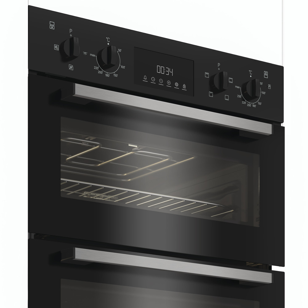 Indesit Double oven DII 10D B Black A Lifestyle control panel